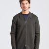 Herre NN07 Cardigans | Harald Full Zip Dark Army