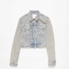 Dame Acne Studios Jakker | Denim Jacket Blue/Beige Fn-Wn-Outw000882