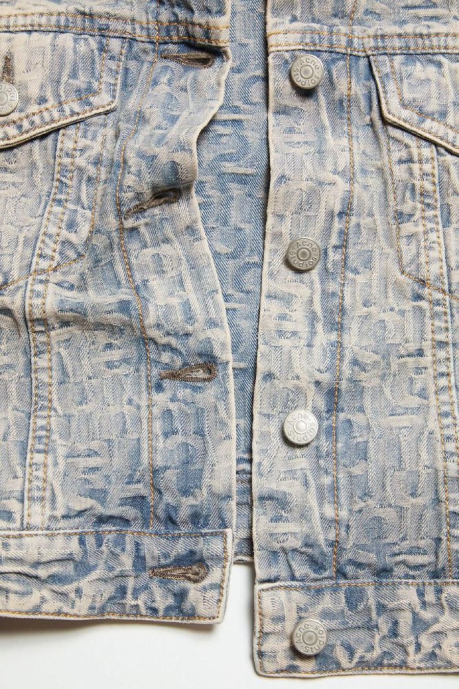 Dame Acne Studios Jakker | Denim Jacket Blue/Beige Fn-Wn-Outw000882