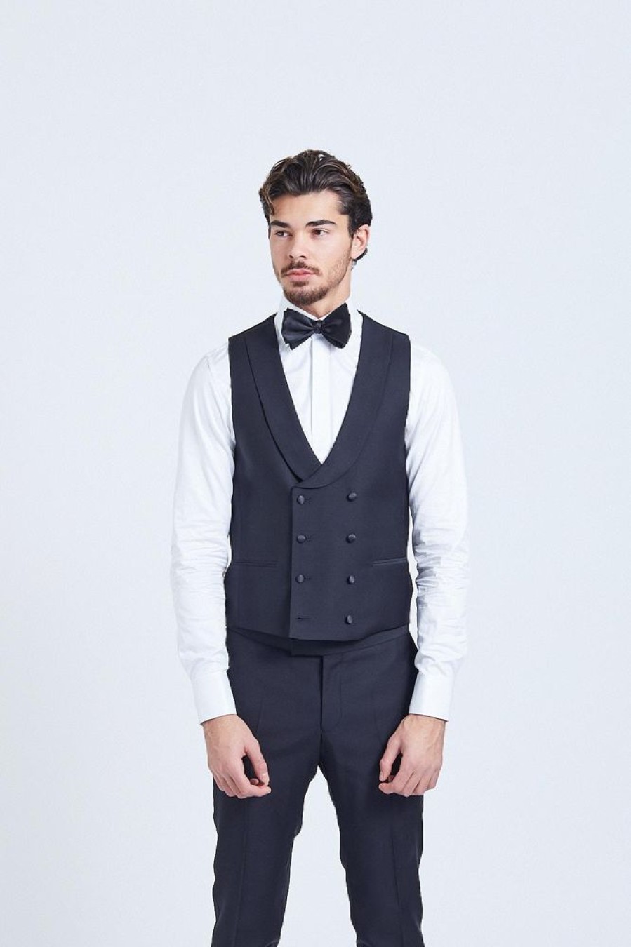 Herre Oscar Jacobson Vester | Hale Waistcoat Black