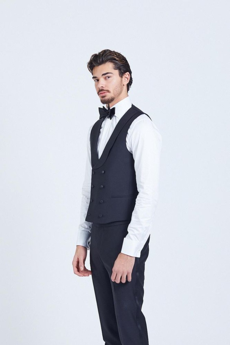 Herre Oscar Jacobson Vester | Hale Waistcoat Black