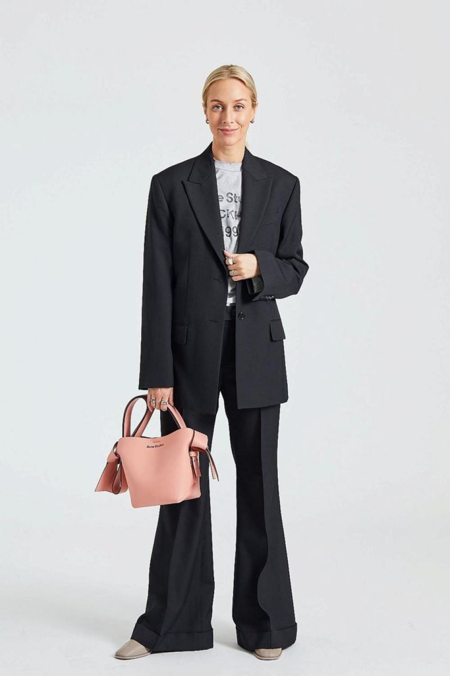 Dame Acne Studios Blazere | Regular Fit Suit Jacket Black Fn-Wn-Suit000508