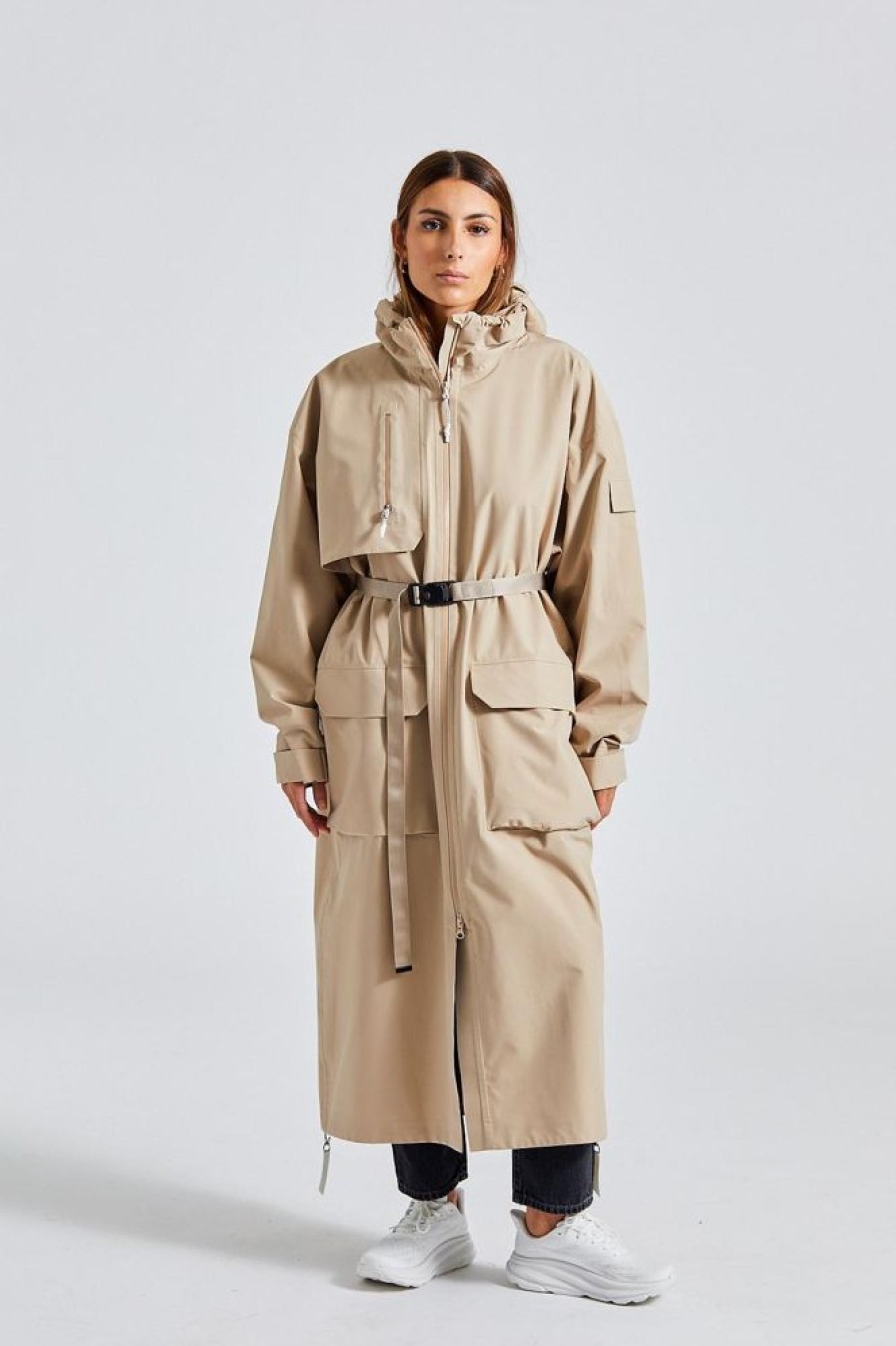 Dame Blæst Kaper | Klipra Coat Beige