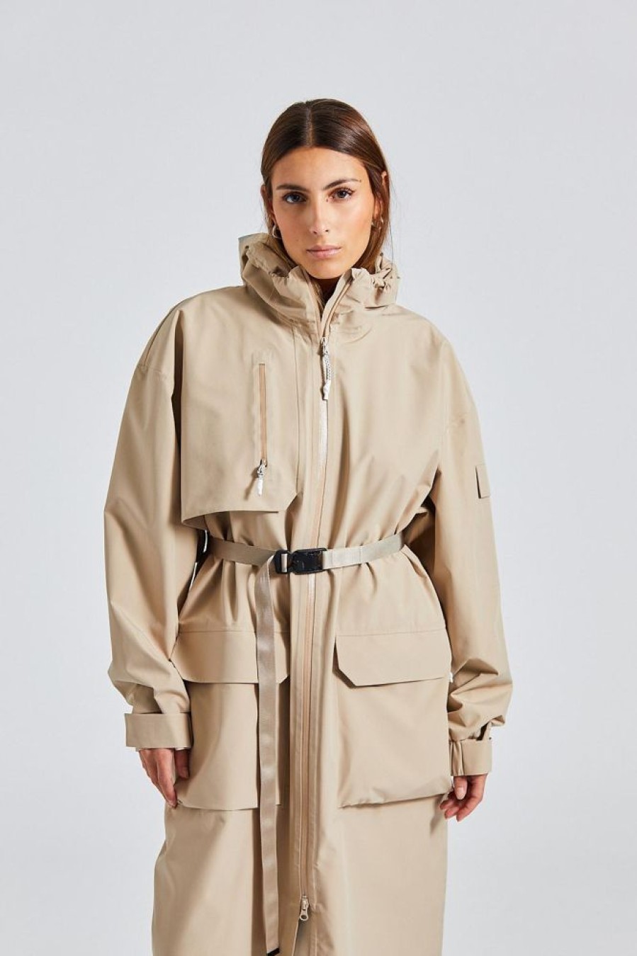 Dame Blæst Kaper | Klipra Coat Beige