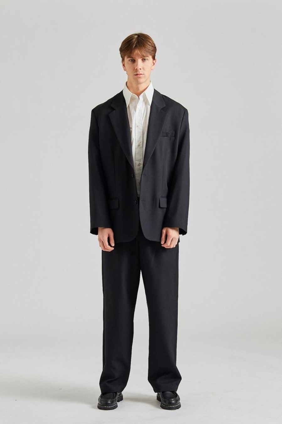 Herre Acne Studios Blazere | Relaxed Fit Suit Jacket Black Fn-Mn-Suit000328