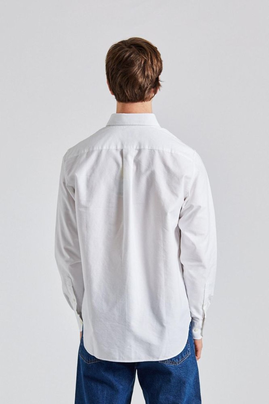 Herre Norse Projects Skjorter | Algot Oxford Monogram White