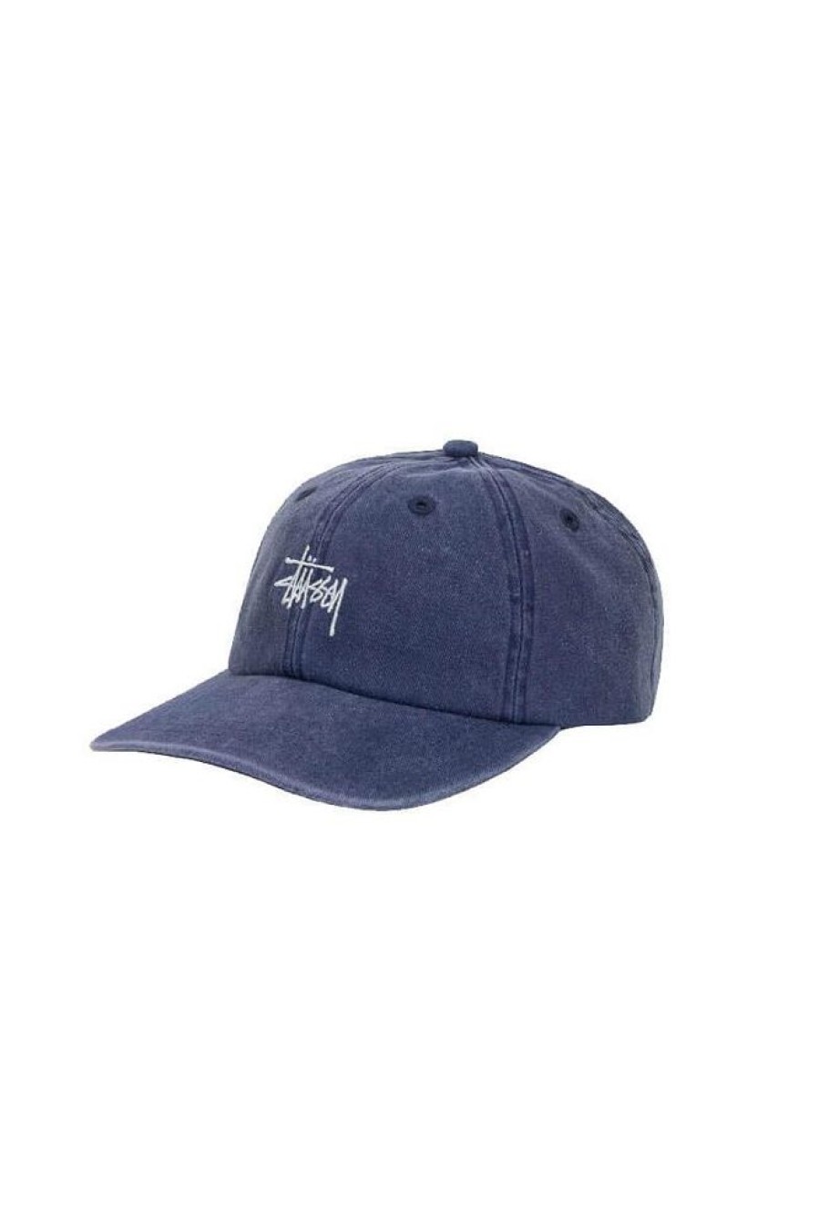 Herre Stüssy Capser | Washed Stock Low Pro Cap Navy