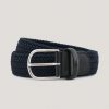 Herre Anderson Belter | Woven Textile Belt Ne37 Navy