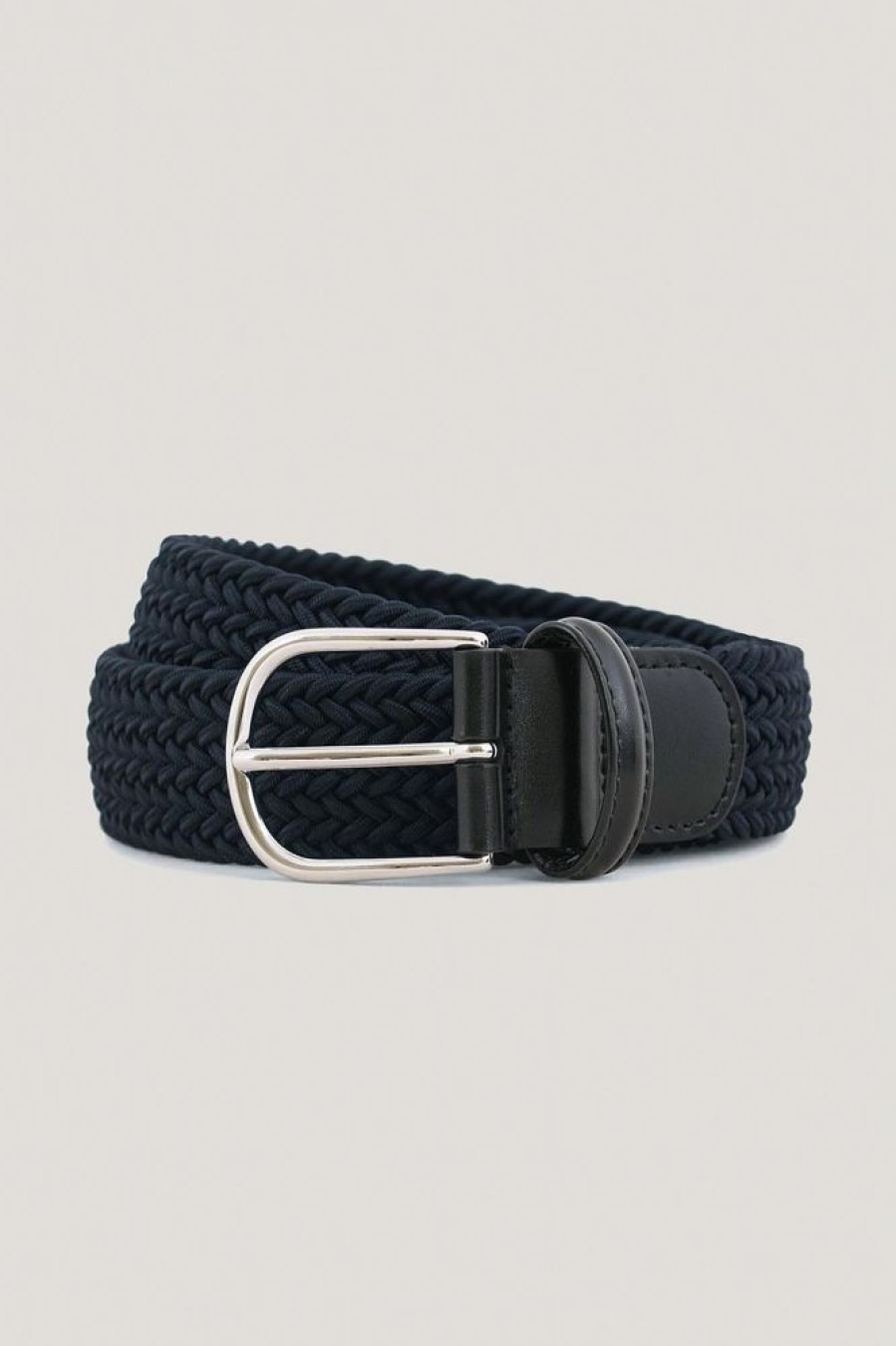 Herre Anderson Belter | Woven Textile Belt Ne37 Navy