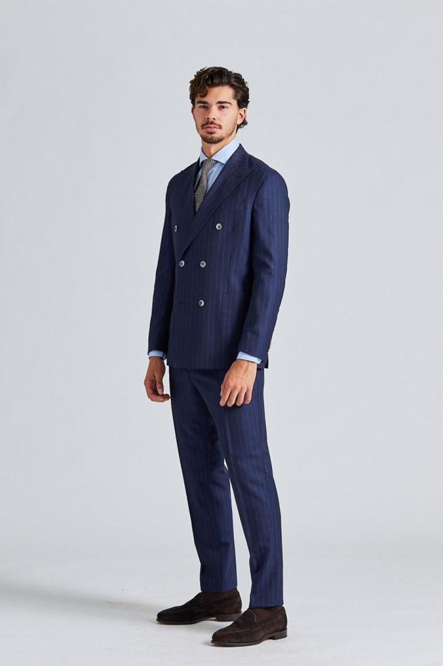 Herre Onesto Dresser | Vicenza Prato Suit Navy Pinstripe