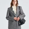 Dame Victoria Beckham Blazere | Waisted Fit Jacket Black/White