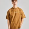 Herre Acne Studios T-Skjorter | T-Shirt Logo Mud Beige Fn-Mn-Tshi000579