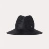 Dame Toteme Luer Og Panneband | Panama Hat Black