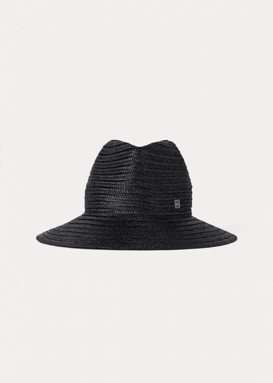 Dame Toteme Luer Og Panneband | Panama Hat Black