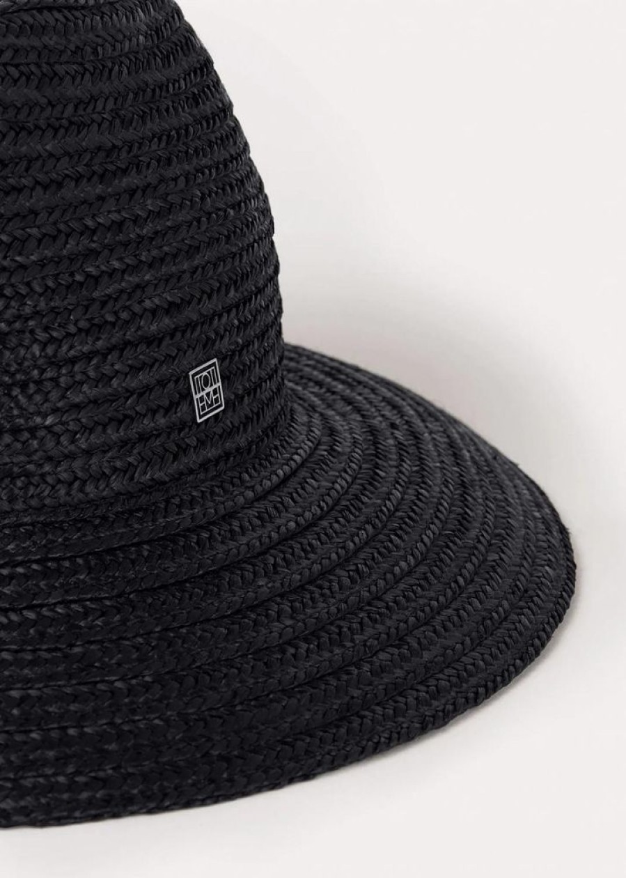 Dame Toteme Luer Og Panneband | Panama Hat Black