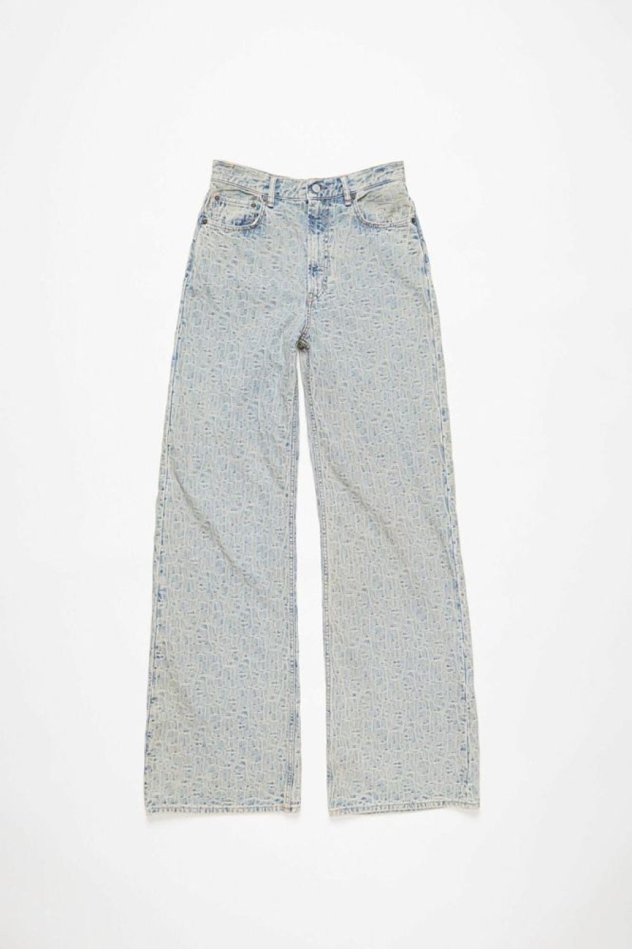 Dame Acne Studios Jeans | Acne Studios 2022 Monogram Blue/Beige