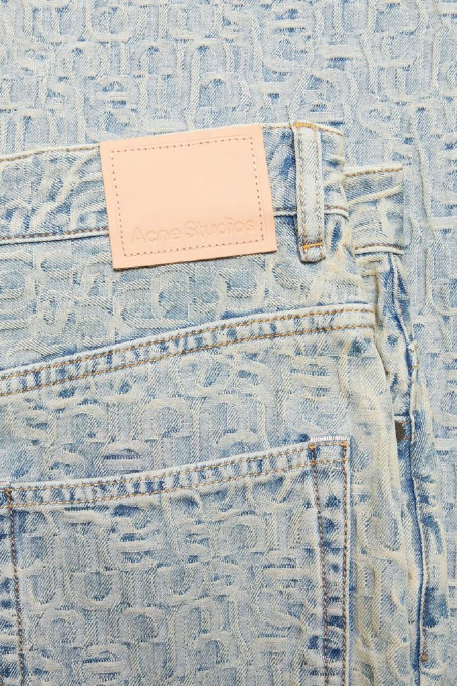 Dame Acne Studios Jeans | Acne Studios 2022 Monogram Blue/Beige