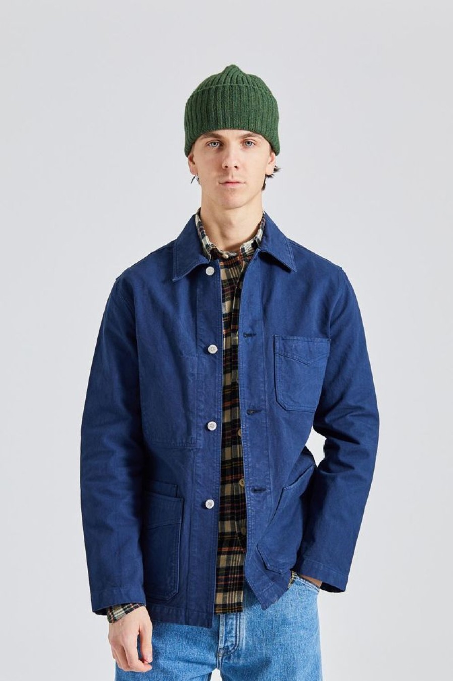 Herre Drakes Jakker | Duck Cotton Canvas Chore Navy