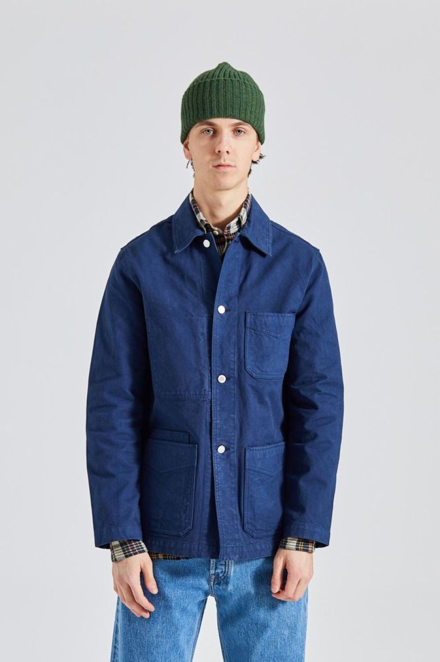 Herre Drakes Jakker | Duck Cotton Canvas Chore Navy