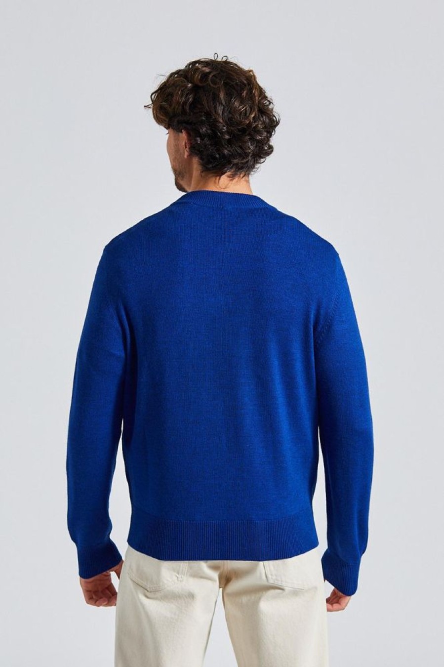 Herre SUNFLOWER Gensere | Moon Merino Blue