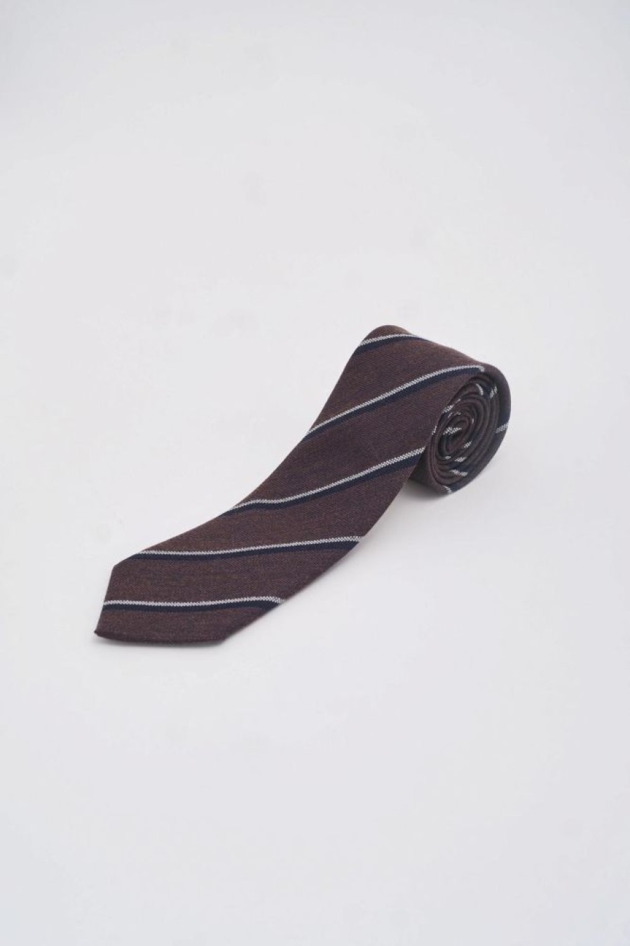 Herre Amanda Christensen Slips Og Sloyfer | Classic Tie Brown Melange