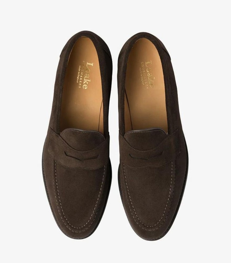 Herre LOAKE Loafers | Imperial Choc Brown Suede