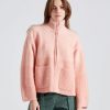 Dame Holzweiler Cardigans | Tine Rib Cardigan Lt Pink Mix