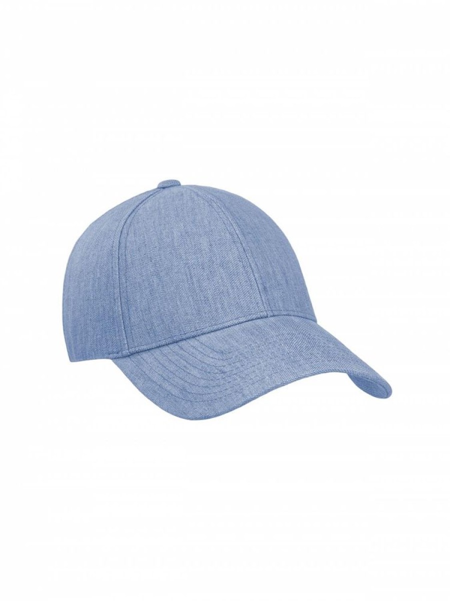 Dame Varsity Headwear Capser Og Hatter | Azure Blue Linen