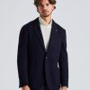 Herre LARDINI Blazere | Man Jacket Linknit Blue