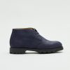 Herre Fliteless Skinnsko | Chukka Nubuck Navy