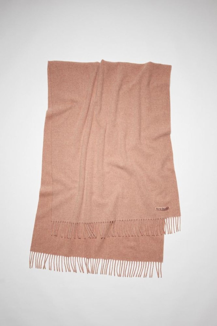 Dame Acne Studios Skjerf | Fringe Wool Scarf - Oversized Rose Melange Fn-Ux-Scar000217