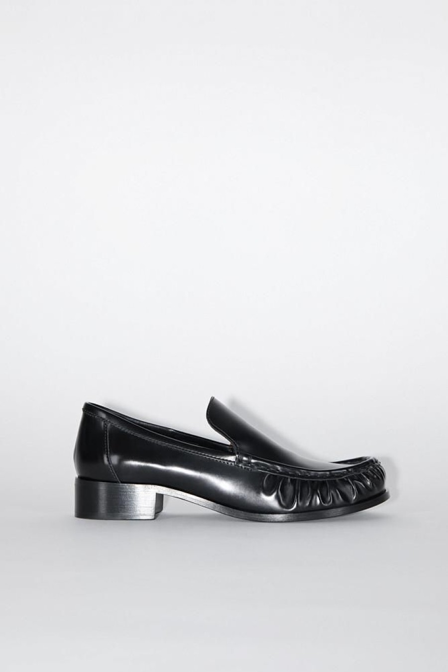 Dame Acne Studios Loafers | Leather Loafers Black Fn-Wn-Shoe000711